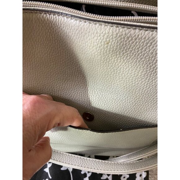 Jenna Kator Purse Bag & Wallet Gray Pebbled Vegan Leather Shoulder Crossbody - Picture 4 of 14